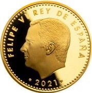 100 Euros - Felipe VI FIFA World Cup Qatar 2022 obverse image
