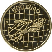 200 Euros World Cup - Letter "G", Spain, 2002 reverse image