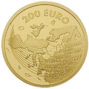 200 Euros - Juan Carlos I European Union Enlargement, Spain, 2004 reverse image