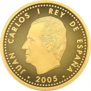 200 Euros - Juan Carlos I 60th Anniversary of Peace and Fredom in Europe obverse image