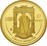 200 Euros - Juan Carlos I Carlos V, Spain, 2006 reverse image
