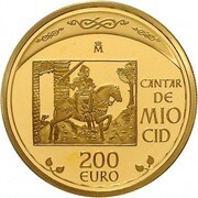 200 Euros Cantar de Mío Cid, Spain, 2007 reverse image