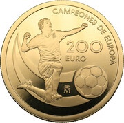 200 Euro - Juan Carlos I European Champions, Spain, 2012 reverse image
