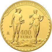 400 Euros Albrecht Dürer, Spain, 2013 reverse image