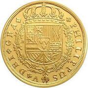 400 Euros 8 Escudos of Felipe V minted in 1719 obverse image