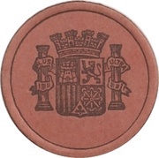 5 Centimos Blasco Ibañez, Spain, 1938 reverse image