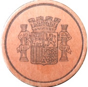 5 Centimos Pi Margall, Spain, 1938 reverse image
