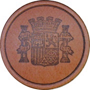 10 Centimos Especial Movil, Spain, 1938 reverse image