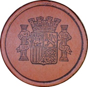 15 Centimos Concepcion Arenal, Spain, 1938 reverse image