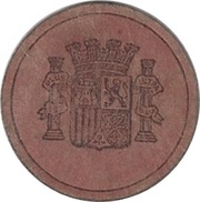 15 Centimos Especial Movil, Spain, 1938 reverse image