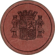 20 Centimos Numeral, Spain, 1938 reverse image