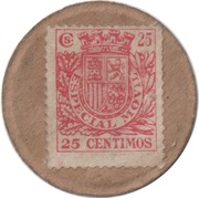 25 Centimos Special Stamp obverse image