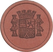 60 Centimos Emilio Castelar, Spain, 1938 reverse image