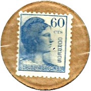 60 Centimos Allegory obverse image