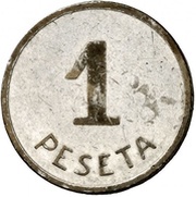 1 Peseta Ibi, Spain, 1937 reverse image