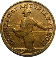 1 Peseta Asturias and León obverse image