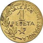 1 Peseta Menorca reverse image