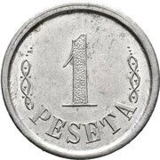 1 Peseta Ametlla del Vallès obverse image