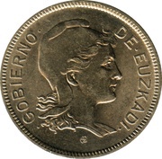 2 Pesetas Euzkadi obverse image