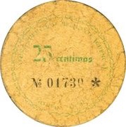 25 Céntimos Belmonte obverse image