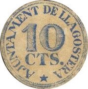 10 Céntimos Llagostera reverse image
