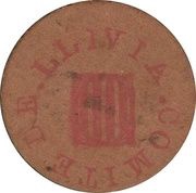 1 Peseta Llívia, Spain,  reverse image