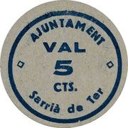 5 Céntimos Sarrià de Ter obverse image