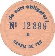 10 Céntimos Sarrià de Ter, Spain,  reverse image