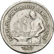 50 Centimos Santander, Palencia y Burgos obverse image