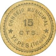 15 Céntimos Yepes obverse image