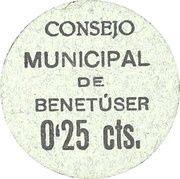 25 Céntimos Benetúser obverse image