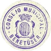 25 Céntimos Benetúser, Spain,  reverse image
