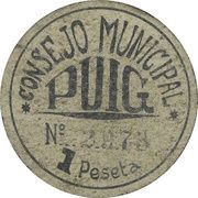 1 Peseta Puig obverse image