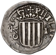 1 Real - Philipus III, Spain, 1651-1652 reverse image