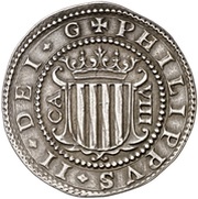 8 Reales - Philipus II, Spain, 1611 reverse image