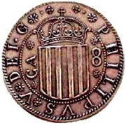 8 Reales - Philipus V, Spain, 1707 reverse image