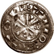 Dinero - Alfonso VI Toledo, Spain, 1103 reverse image