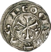 Dinero - Urraca Leon, Spain, 1109-1112 reverse image