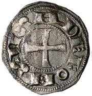 Dinero - Alfonso VII, Spain, 1132-1134 reverse image