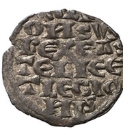 Dinero "1st Granada war" - Alfonso X Coruna obverse image