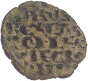 Dinero "1st Granada war" - Alfonso X fleur de lis obverse image