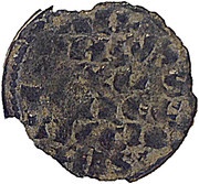 Dinero "1st Granada war" - Alfonso X point obverse image