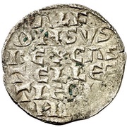 Dinero "1st Granada war" - Alfonso X diamond obverse image