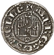 Dinero "prieto" - Alfonso X Seville obverse image