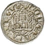 Dinero "2nd Granada war" - Alfonso X Avila obverse image