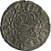 Dinero "2nd Granada war" - Alfonso X Burgos, Spain, 1277-1284 reverse image