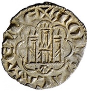 Dinero "2nd Granada war" - Alfonso X Coruna obverse image