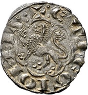 Dinero "2nd Granada war" - Alfonso X Coruna, Spain, 1277-1284 reverse image