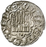 Dinero "2nd Granada war" - Alfonso X Leon obverse image