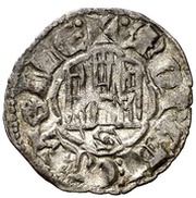 Dinero "2nd Granada war" - Alfonso X Seville obverse image
